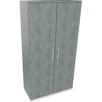 Flügeltürenschrank 5OH B1000xT442xH1869 ws/Beton