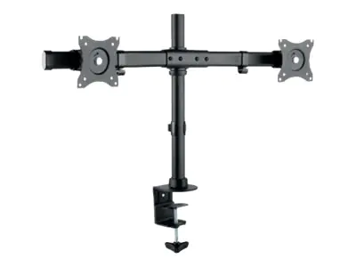 HAGOR HA KB - Befestigungskit (Tischmontage, Klammer) - für 2 LCD-Displays - Schwarz - Bildschirmgröße: 38-68 cm (15"-27")