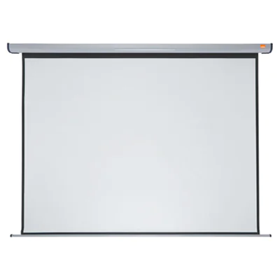 Nobo® Projektionswand Electric Maße: 323,5 x 250 cm (B x H) Bildformat: 1:1 Projektionsfläche: 300 x 225 cm (B x H) inkl. Fernbedienung weiß