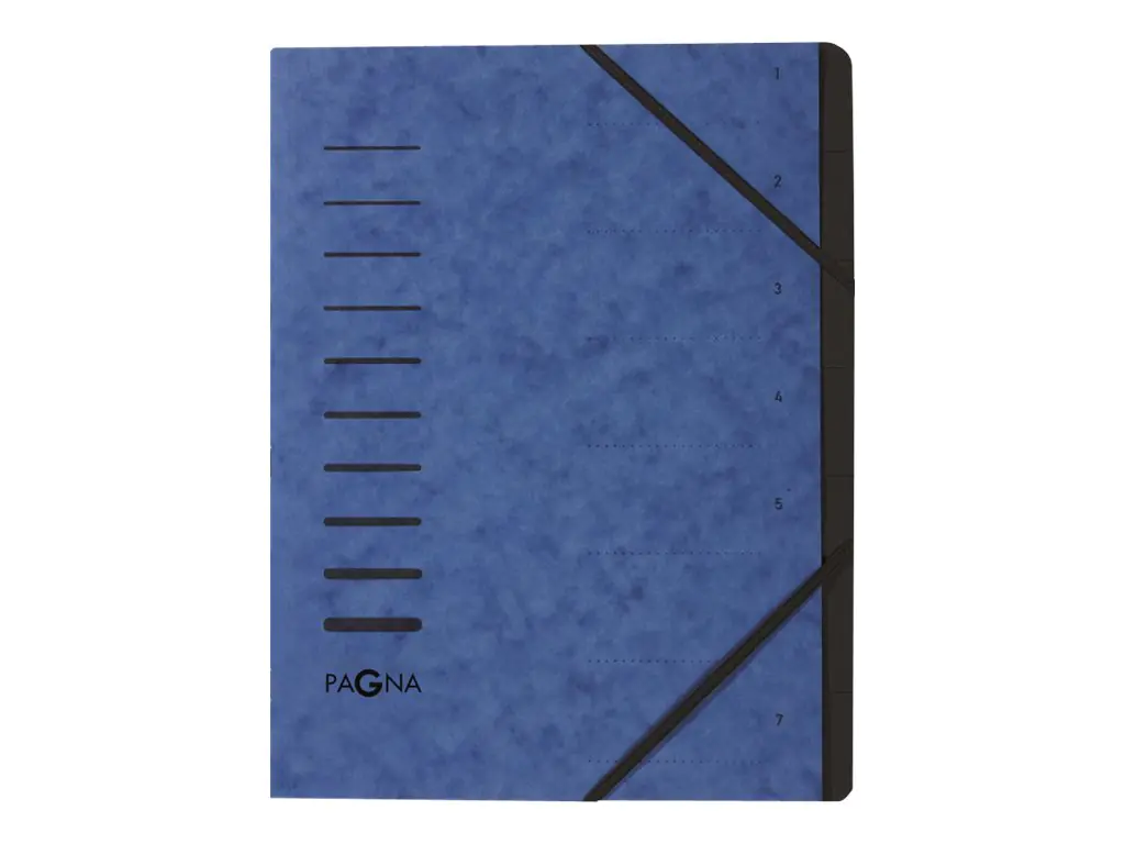 Pagna Office - Gliederungsordner - 7 Fächer - 7 Teile - Rückenbreite: 5 mm - für A4 (210 x 297 mm) 40058-02