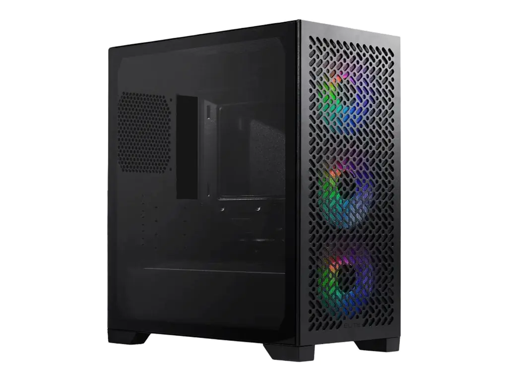Cooler Master Elite 302 schwarz Tempered Glass - Midi/Minitower - Micro/Mini/Flex-ATX