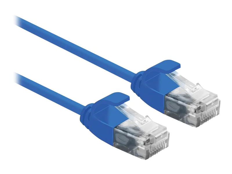 Roline - Patch-Kabel - RJ-45 (M) zu RJ-45 (M) - 15 cm - UTP - CAT 6a - halogenfrei, geformt - Blau