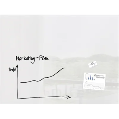 SIGEL Magnetboard Artverum GL211 1200x900x15mm Glas weiß