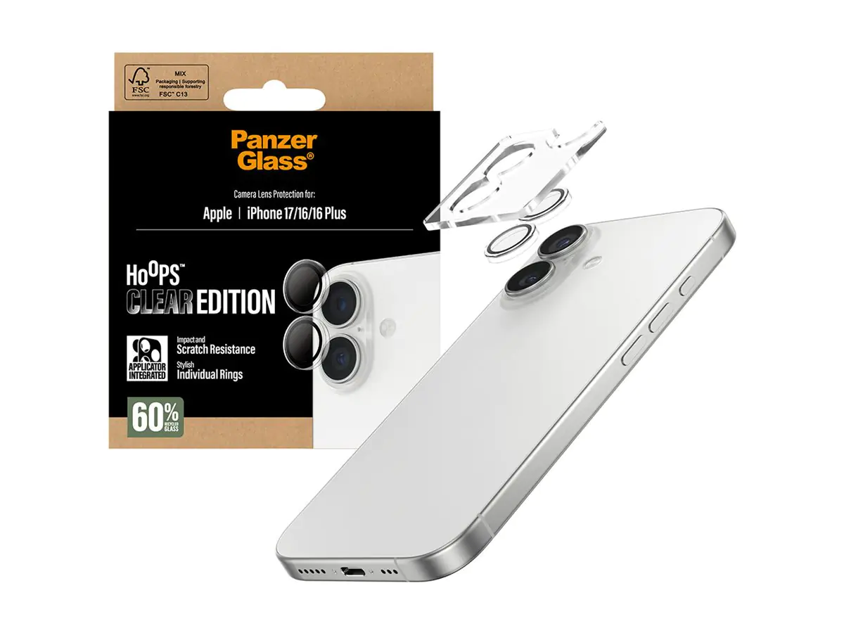 PanzerGlass Hoops transparent Camera Lens Protector iPhone 17/16/16 Plus