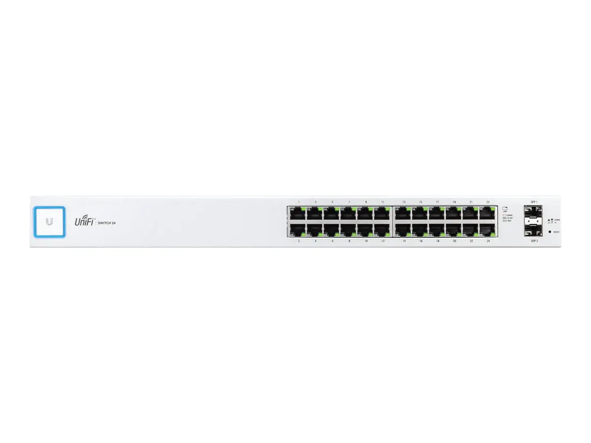 UbiQuiti UniFi Switch US-24 - Switch - managed - 24 x 10/100/1000 + 2 x Gigabit SFP - an Rack montierbar