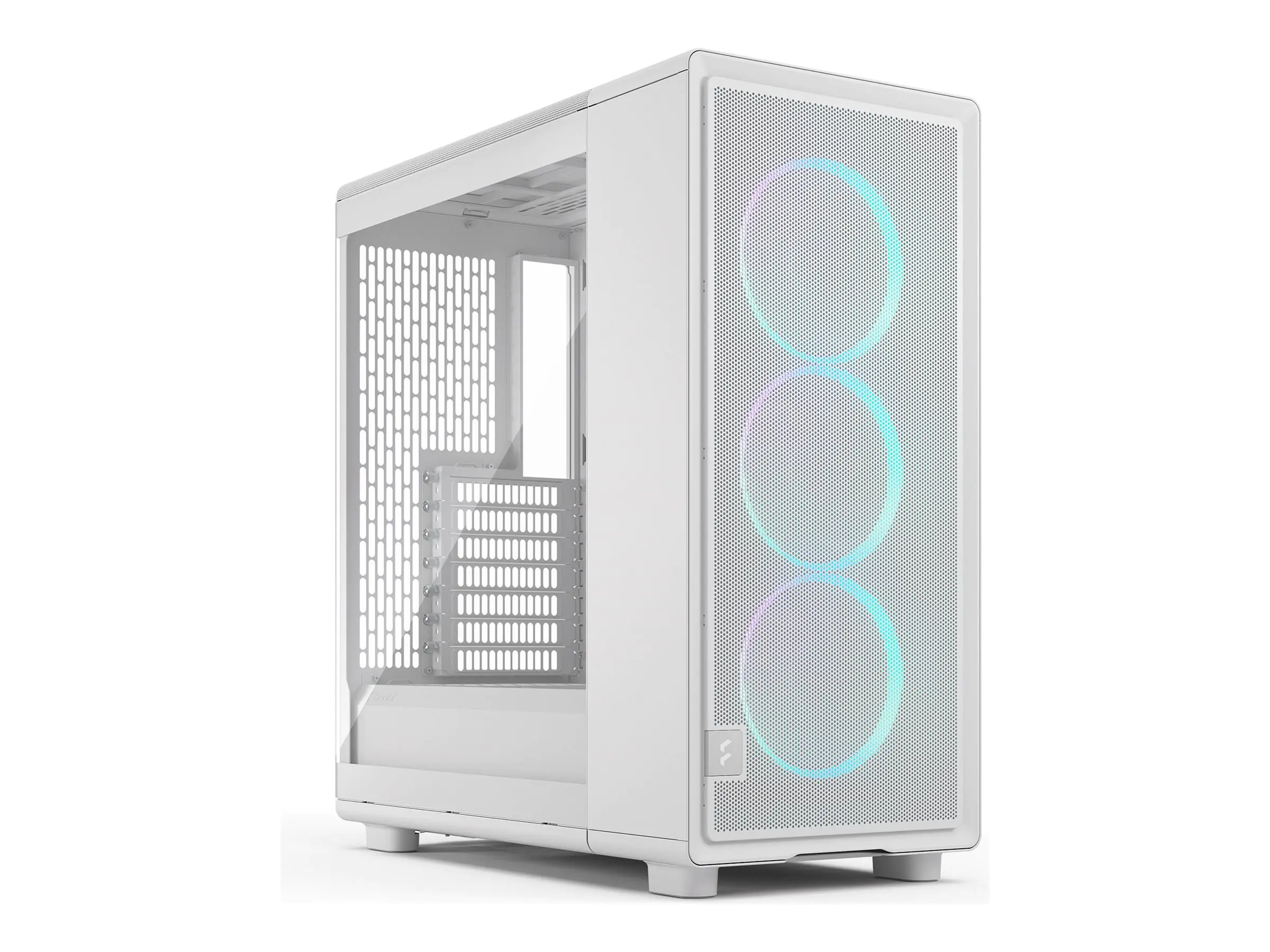 Fractal Design Epoch White TG RGB Clear tint - Midi/Minitower - ATX