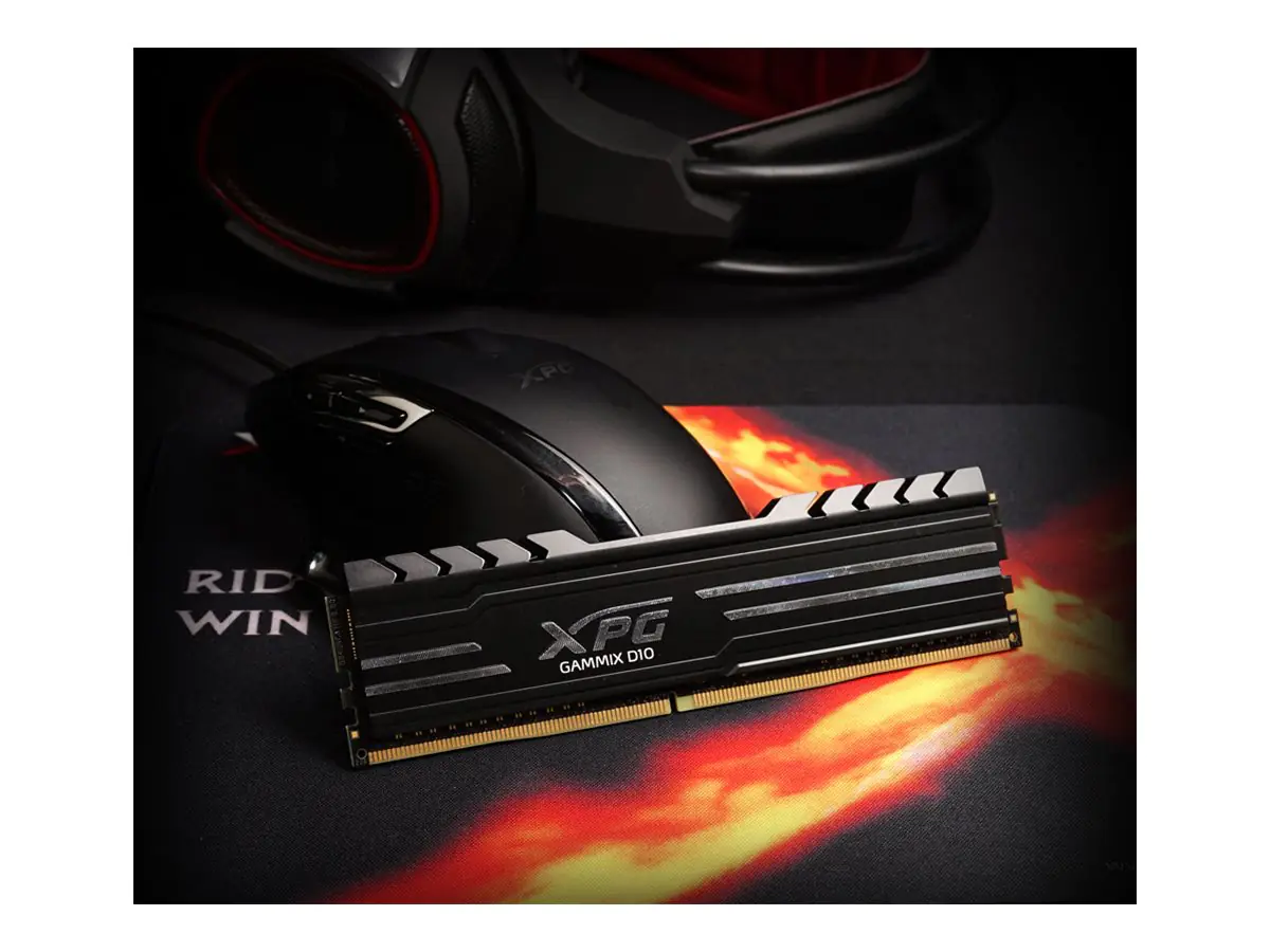 XPG GAMMIX D10 - DDR4 - Modul - 8 GB - DIMM 288-PIN - 3200 MHz / PC4-25600 - CL16 - 1.35 V - ungepuffert - non-ECC - Schwarz