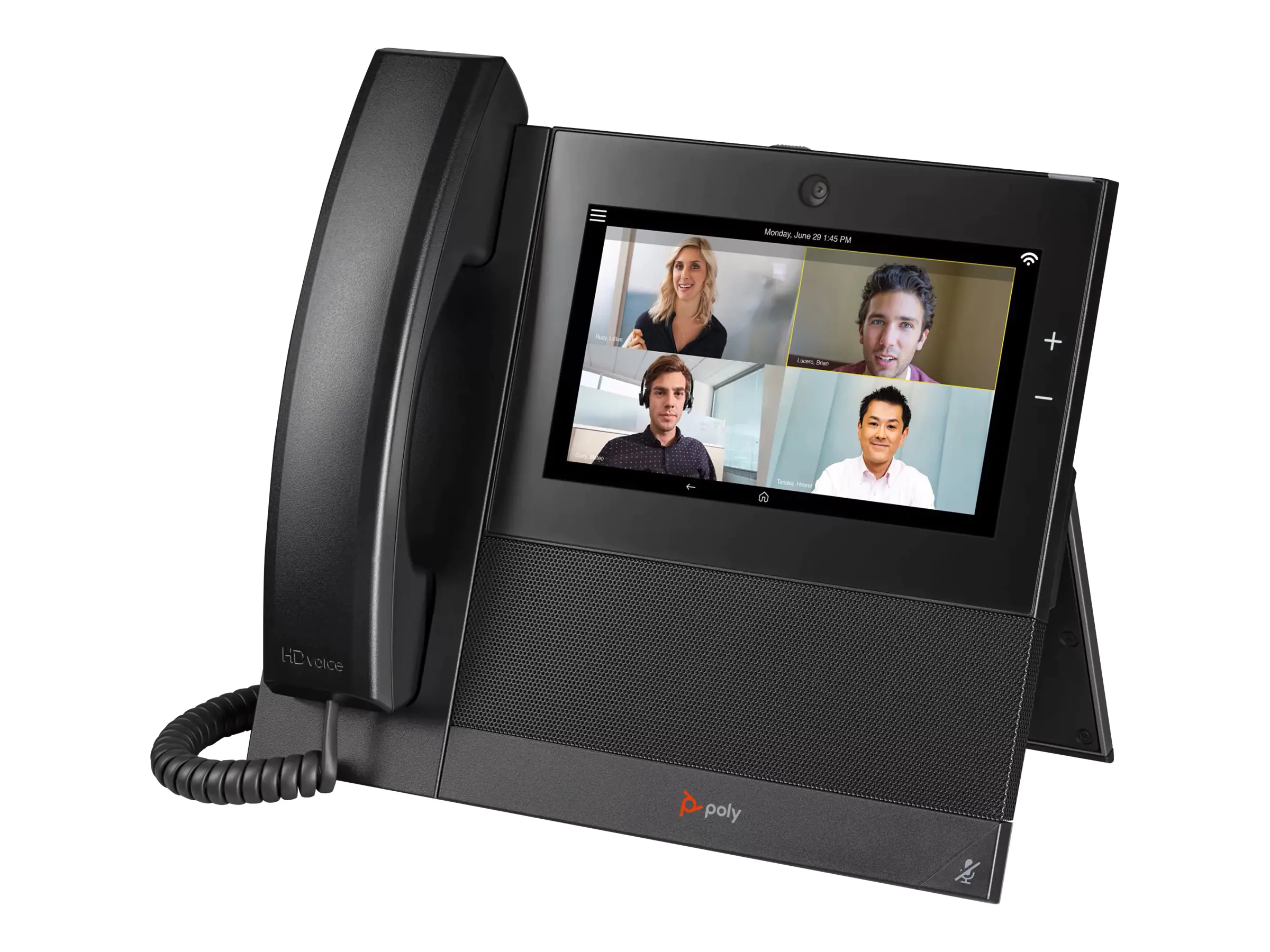 Poly CCX 700 OpenSIP - VoIP-Telefon - mit Digitalkamera mit Rufnummernanzeige/Anklopffunktion - SIP, RTCP, RTP - 24 Leitungen - Schwarz