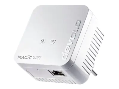 Devolo Magic 1 WiFi mini - Starter Kit - Bridge - - HomeGrid - Wi-Fi - 2,4 GHz - an Wandsteckdose anschließbar