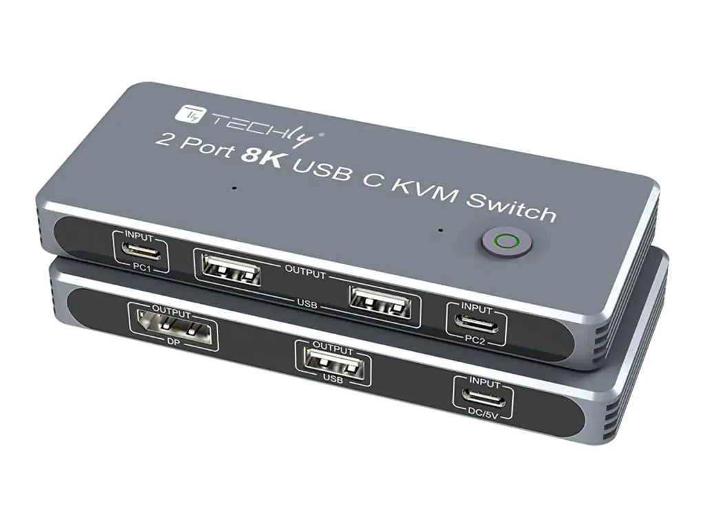 Techly KVM / Video / Audio Switch - 2 x KVM / Video / Audio IDATA KVM-DPC8K