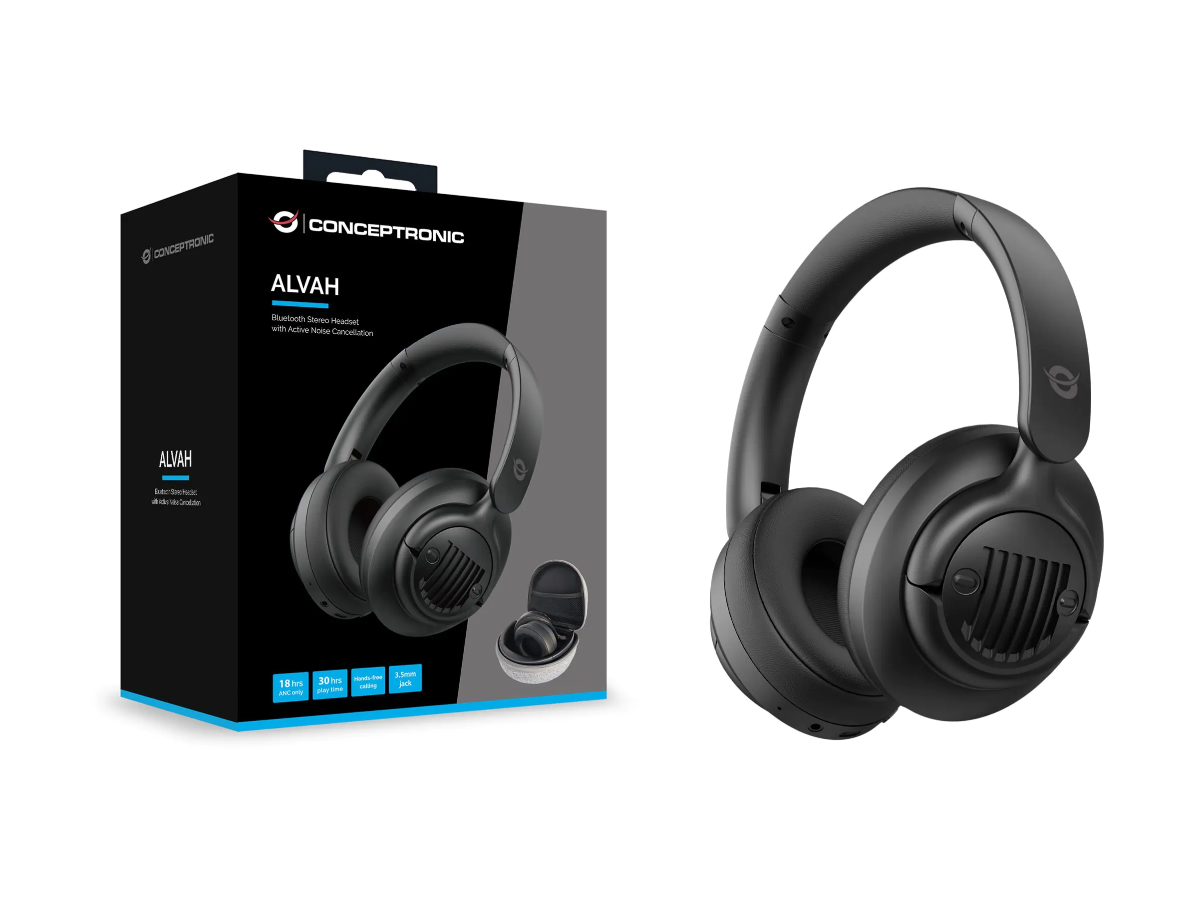 Conceptronic Headset Wireless Bluetooth 5.4 Lärmunterdr. sw