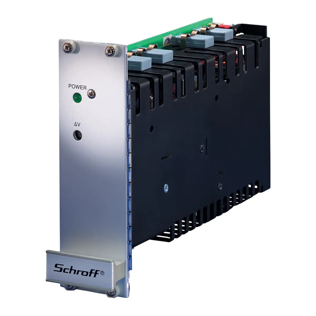 SCHROFF Maxpower - Netzteil (Rack - einbaufähig) - AC 90-254/ DC 100-360 V - 93 Watt - aktive PFC - 3U - 48.3 cm (19") 13100112