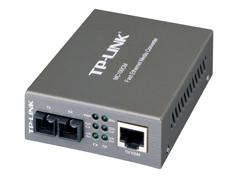 TP-LINK MC100CM - Medienkonverter - 100Mb LAN - 10Base-T, 100Base-FX, 100Base-TX - RJ-45 / SC multi-mode - bis zu 2 km - 1310 nm