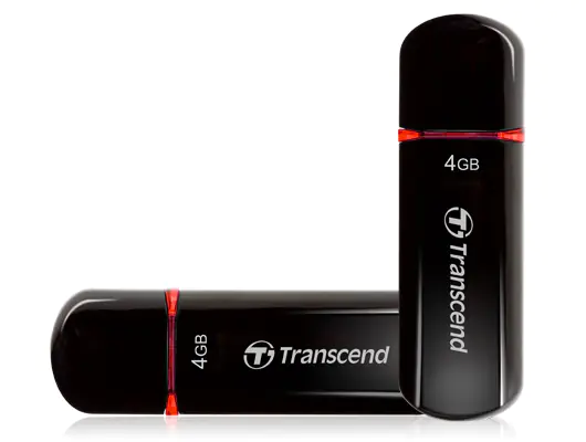 Transcend JetFlash 600 - USB-Flash-Laufwerk - 4 GB - USB 2.0 - Rot