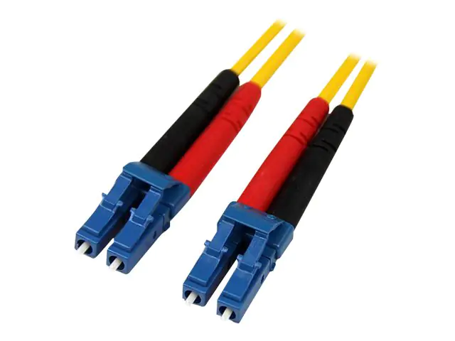 StarTech 4m Fiber Optic Cable - Single-Mode Duplex 9/125 - LSZH - LC/LC - OS1 - LC to LC Fiber Patch Cable (SMFIBLCLC4) - Patch-Kabel - LC Single-Modus (M) zu LC Single-Modus (M) - 4 m - Glasfaser - Duplex - 9/125 Mikrometer - OS1 - geformt - Gelb - für P
