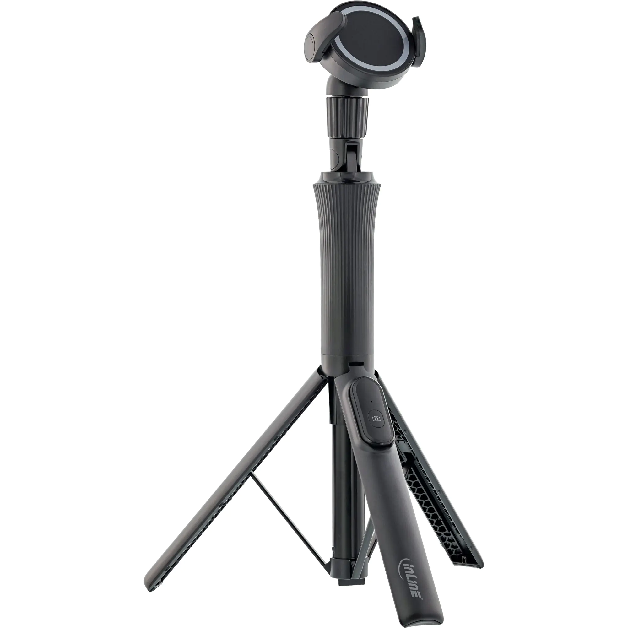 InLine Magnetisches Handy Stativ & Selfie Stick Bluetooth Funkauslöser