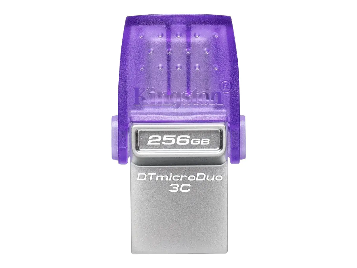 Kingston DataTraveler microDuo 3C - USB-Flash-Laufwerk - 256 GB - USB 3.2 Gen 1 / USB-C