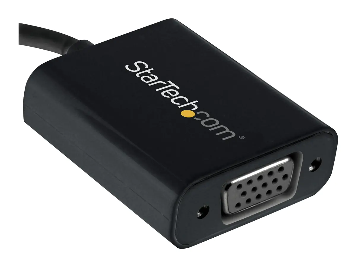 StarTech.com StarTech USB-C to VGA Adapter - Black - 1080p - Video Converter For Your MacBook Pro - USB C to VGA Display Dongle (CDP2VGA)