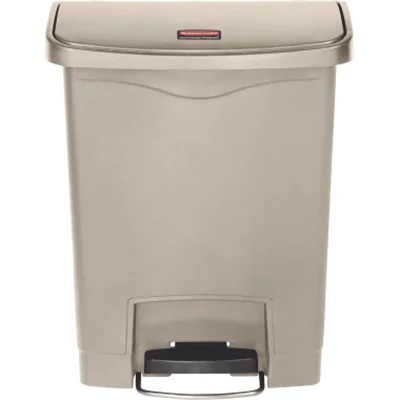 Rubbermaid Tretabfalleimer Slim Jim 1883552 Kunststoff 91l beige