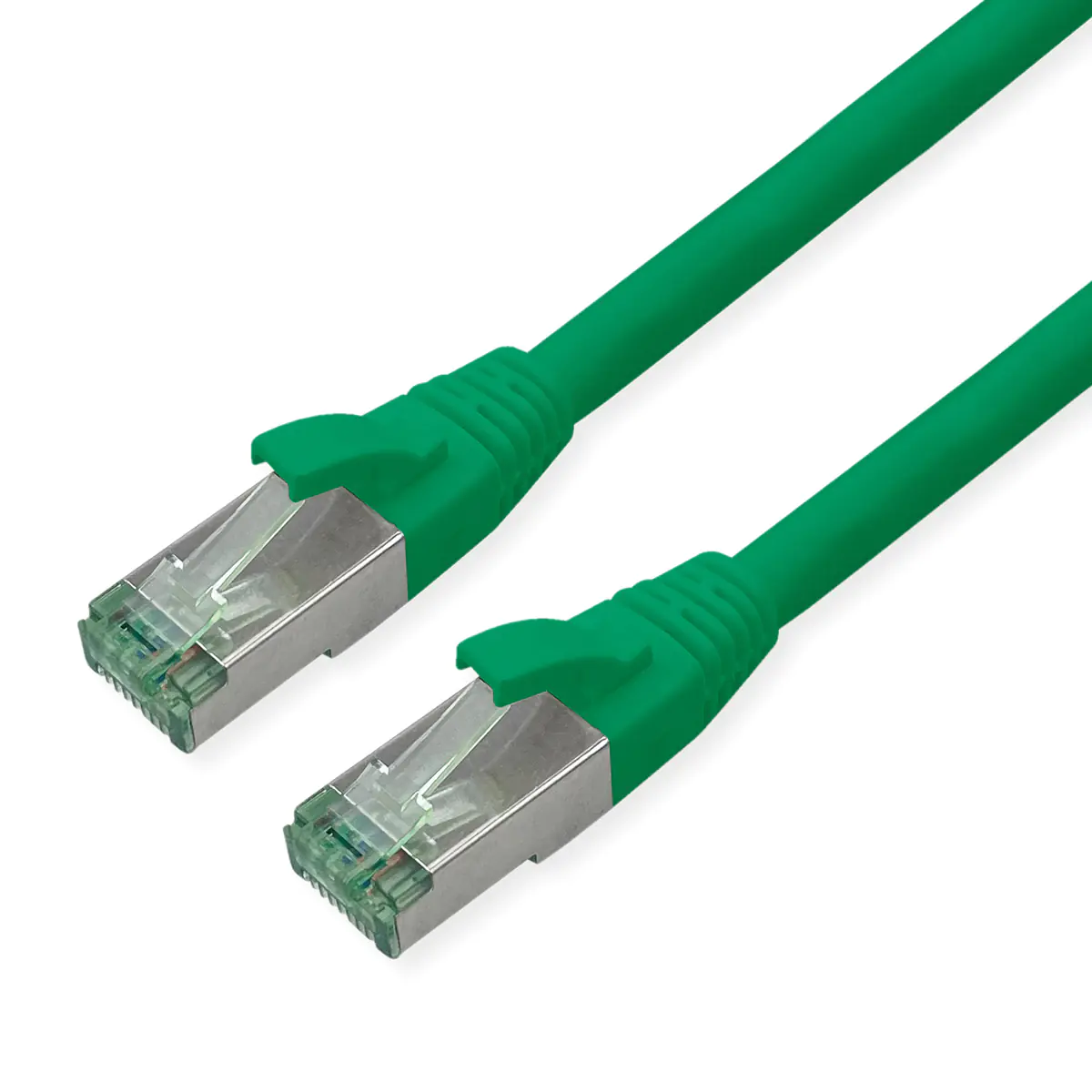 ROLINE RM S/FTP Patchkabel Kat6A/Kl.EA TPE gruen 7m - FTP - PIMF