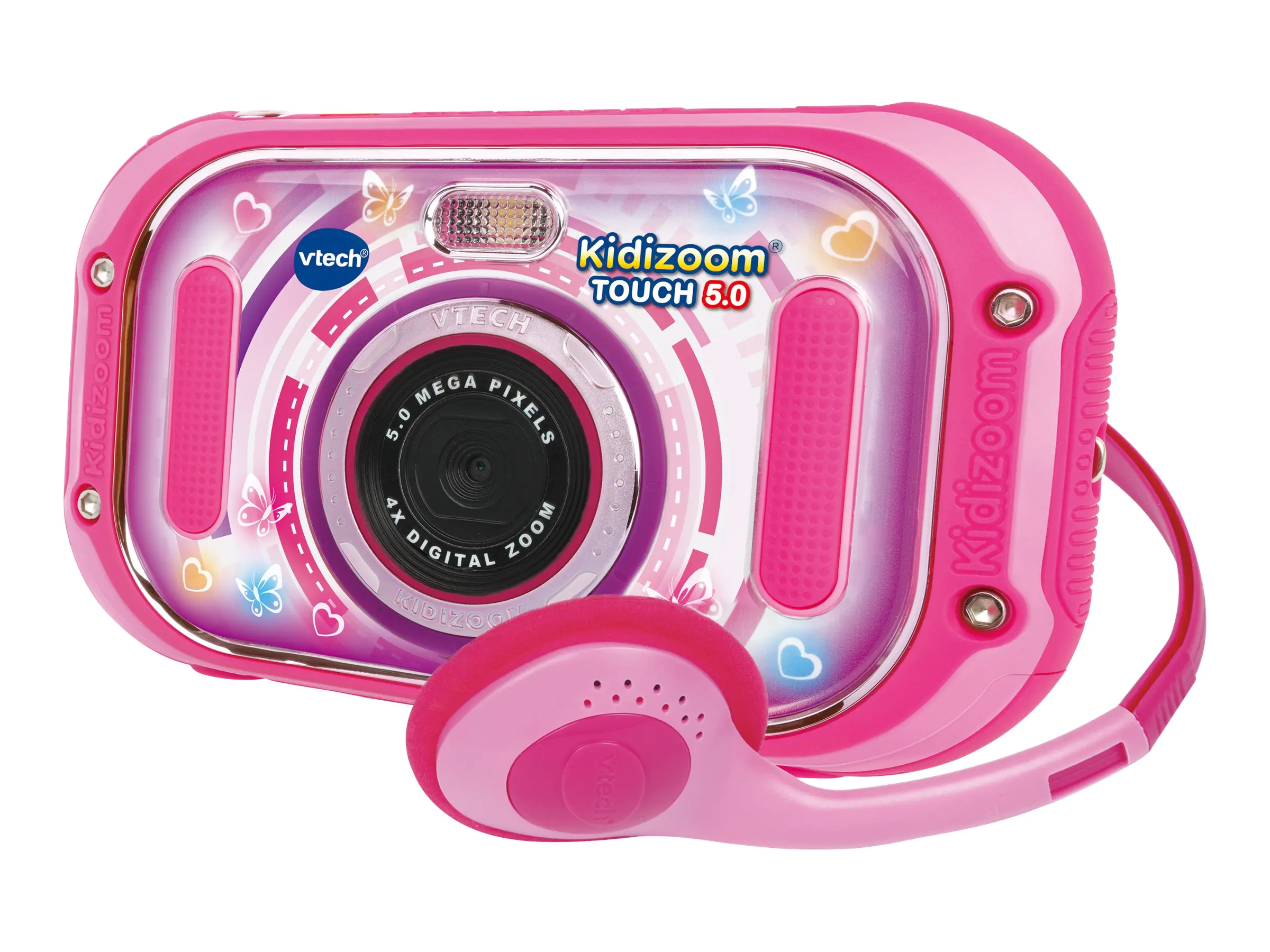 VTech Kidizoom Touch 5.0 - Digitalkamera - Kompaktkamera mit digitale Wiedergabe / Sprachaufnahme - 5.0 MPix - pink