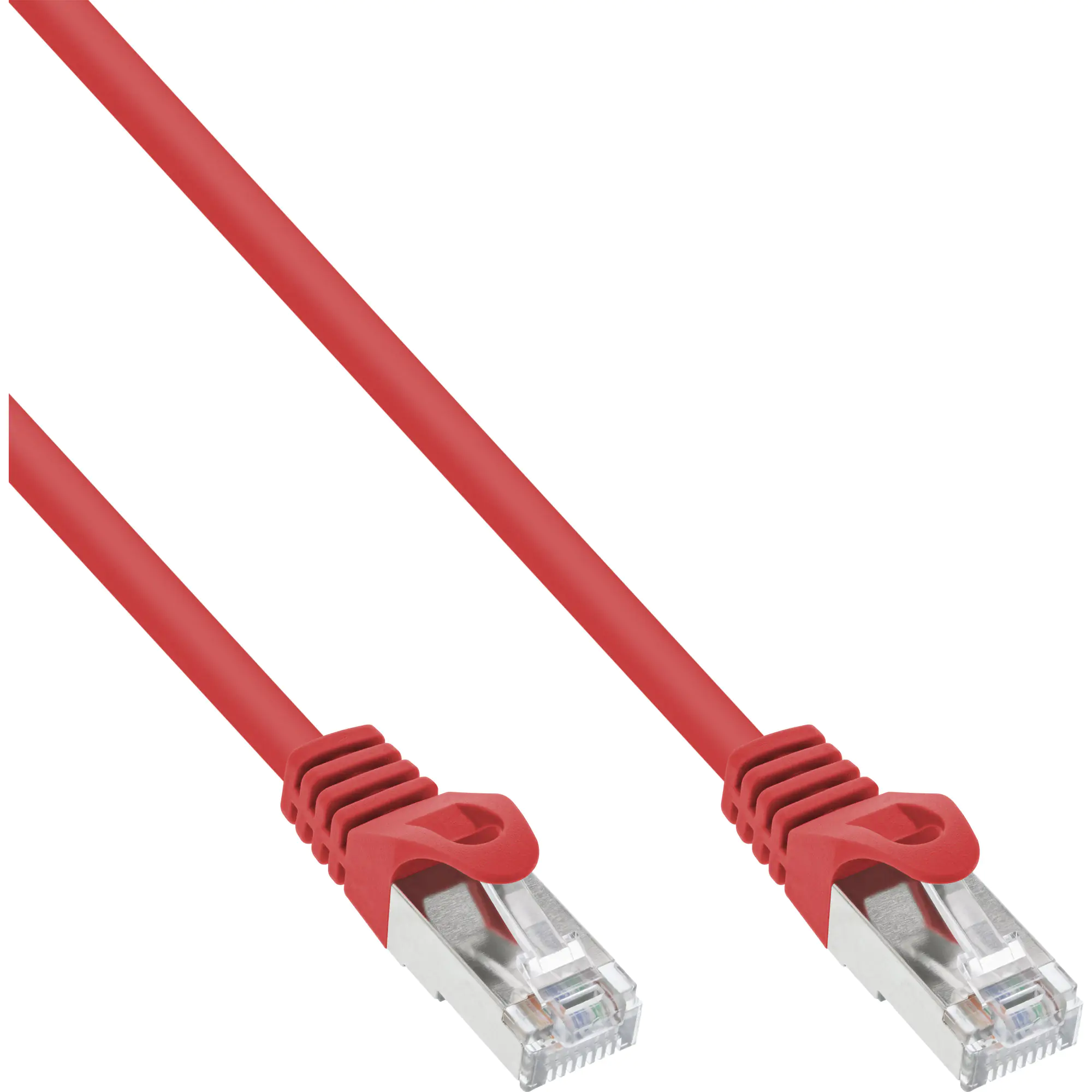 InLine - Patch-Kabel - RJ-45 (M) bis RJ-45 (M) - 30 cm - SFTP, PiMF - CAT 6 - geschirmt, geformt - Schwarz