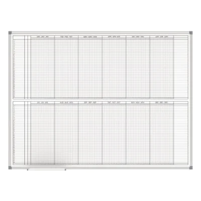 MAUL Jahresplaner MAULstandard 6466684 2x6Monate 90x120cm