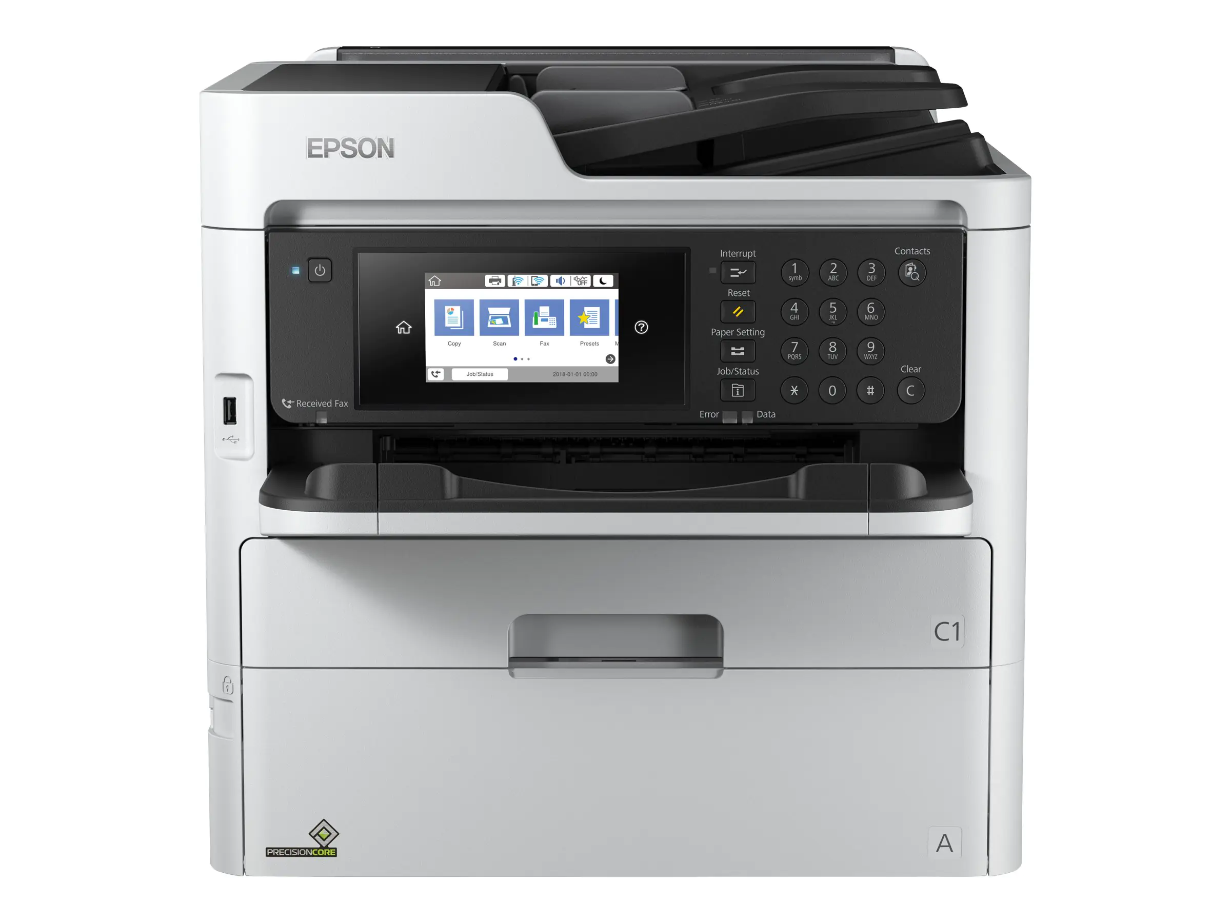 Epson WorkForce Pro WF-C579RDWF BAM - Multifunktionsdrucker - Farbe - Tintenstrahl - A4/Legal (Medien) - bis zu 21 Seiten/Min. (Drucken) - 330 Blatt - 33.6 Kbps - USB, Gigabit LAN, USB-Host, Wi-Fi