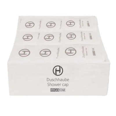 HYGOSTAR Duschhaube Polyethylen transparent 100 St./Pack.