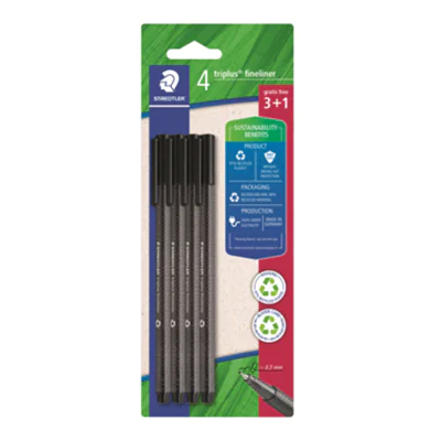 STAEDTLER® Fineliner triplus® 334 0,3mm 4 St./Pack.