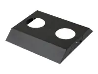 Peerless Modular Series MOD-ACF2 - Montagekomponente (Plattenabdeckung) - für Flachbildschirm / Projektor - schwarze Pulverbeschichtung - Bildschirmgröße: 116.8-228.6 cm (46"-90") - Deckenmontage, Bodenmontage