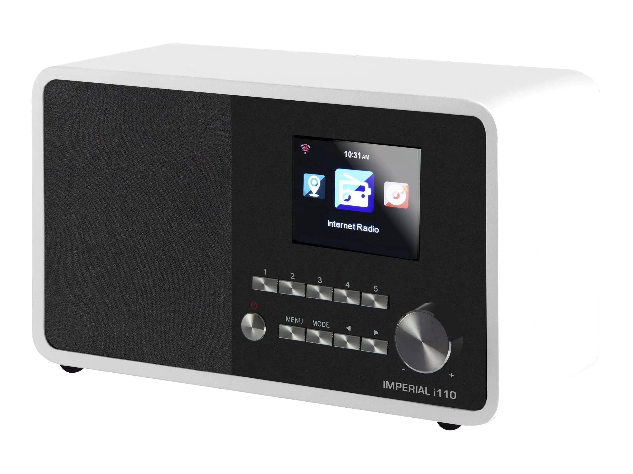 imperial i110 - Netzwerk-Audio-Player - 5 Watt (Gesamt) - weiß