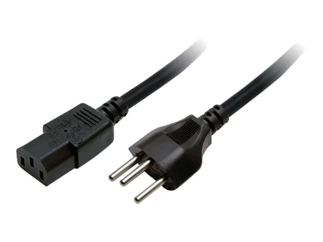 LogiLink - Stromkabel - power IEC 60320 C13 zu IEC 60906-1 (M) - 1.8 m - Schwarz