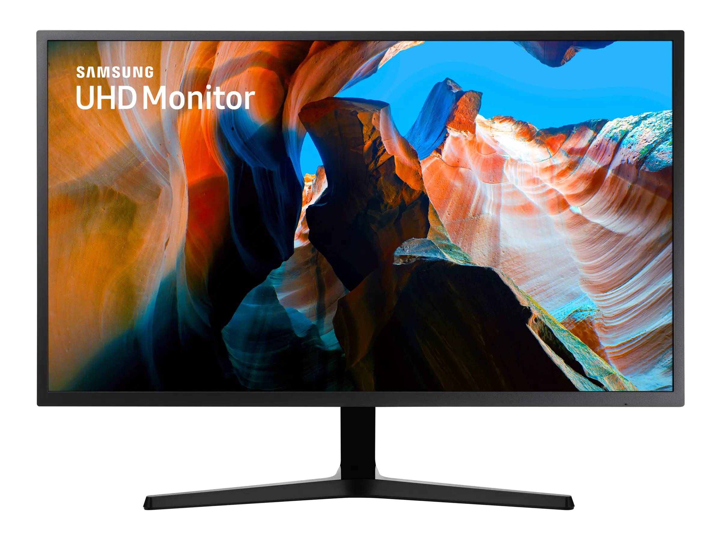Samsung U32J590UQP - UJ59 Series - LED-Monitor - 81.3 cm (32") (31.5" sichtbar) - 3840 x 2160 4K @ 60 Hz - VA - 270 cd/m² - 3000:1 - 4 ms - 2xHDMI, DisplayPort - dunkelblau/grau