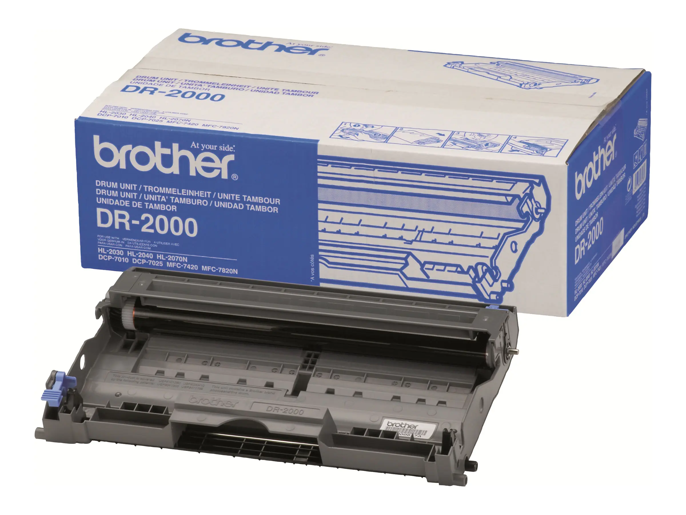 Brother DR2000 - Original - Trommeleinheit - für Brother DCP-7010, 7025, HL-2030, 2040, 2070, MFC-7225, 7420, 7820; FAX-28XX