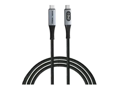 Verbatim - USB-Kabel - 24 pin USB-C (M) zu 24 pin USB-C (M) - USB4 - 1.2 m - LED-Display, bis zu 40 Gbps Datentransferrate, unterstützt Power Delivery 3,1, unterstützt bis zu 240 W Spannungsversorgung, Charge and Sync