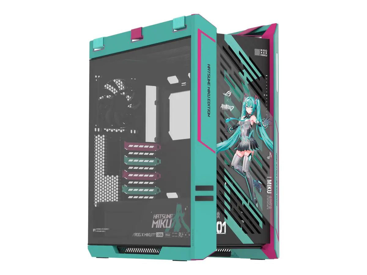 ASUS ROG Strix Helios II - Hatsune Miku Edition - mid tower - E-ATX - Seitenteil mit Fenster