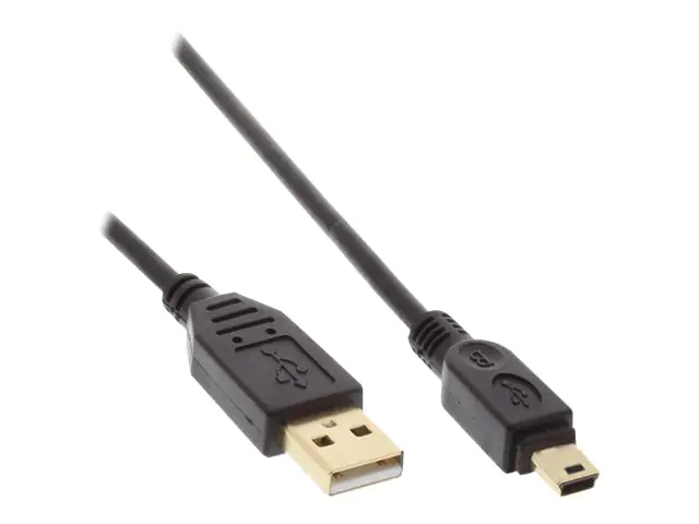 InLine - USB-Kabel - Mini-USB, Typ B (M) zu USB (M) - USB 2.0 - 3 m - Schwarz