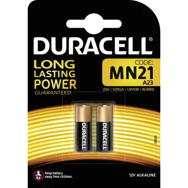 Duracell Batterie Security 3LR50 33 mAh 12V MN21 2er Blister D203969