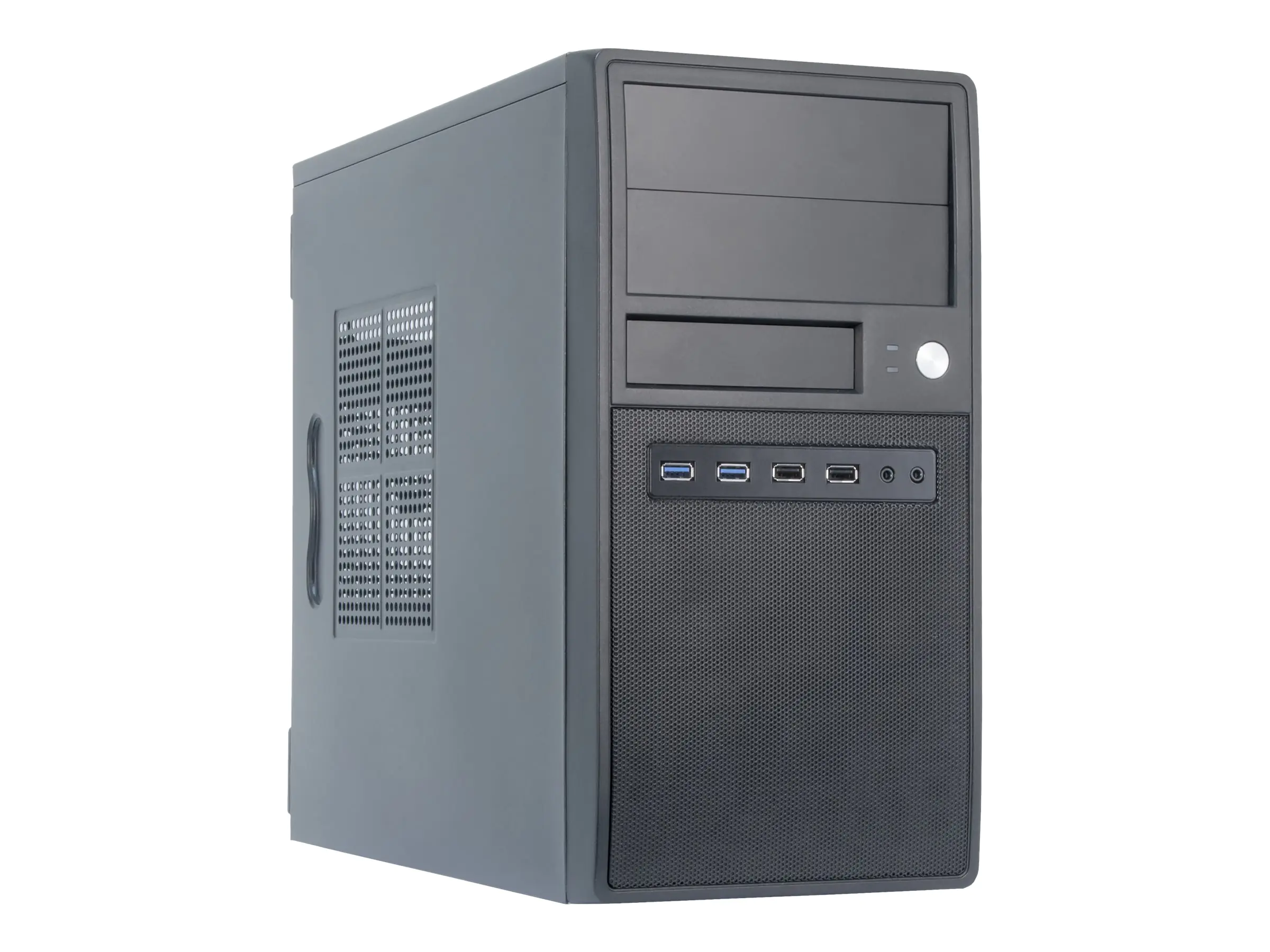Chieftec Mesh Series CT-04B - Tower - micro ATX - keine Spannungsversorgung - Schwarz - USB/Audio