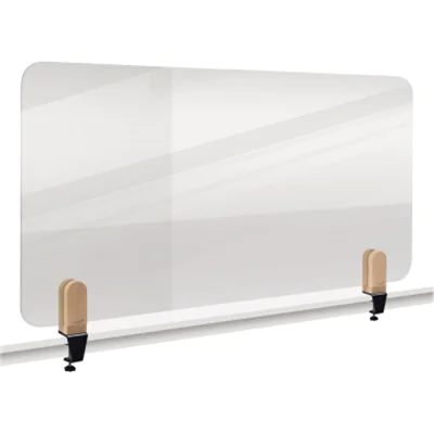 LEGAMASTER ELEMENTS Tischtrennwand transparent 60x120cm Klammern, Schreibtisch-Trennwand, Transparent, 1200 x 5 mm, Polymethylmethacrylat (PMMA), Klemme, 4,8 cm 7-209711