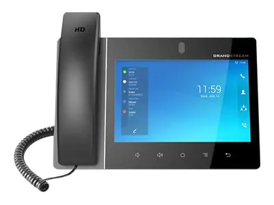 Grandstream GXV3480 - IP-Videotelefon - mit Digitalkamera, Bluetooth-Schnittstelle - IEEE 802.11a/b/g/n/ac/ax (Wi-Fi) / Bluetooth 5.0 - 12-Wege Anruffunktion - SIP, RTCP, RTP, SRTP - 16 Zeilen