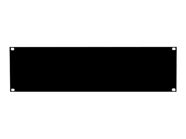 deXlan - Rack-Vollblende - Schwarz - 3U - 48.3 cm (19")