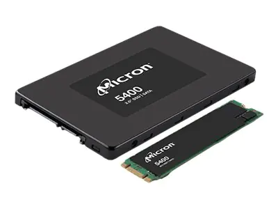 Micron 5400 PRO - SSD - Read Intensive - verschlüsselt - 480 GB - Hot-Swap - 2.5" (6.4 cm) - SATA 6Gb/s - 256-Bit-AES - TCG Opal Encryption, Self-Encrypting Drive (SED) - für ThinkEdge SE450 7D8T (2.5"); ThinkSystem SR250 V2 7D7Q (2.5"), 7D7R (2.5")