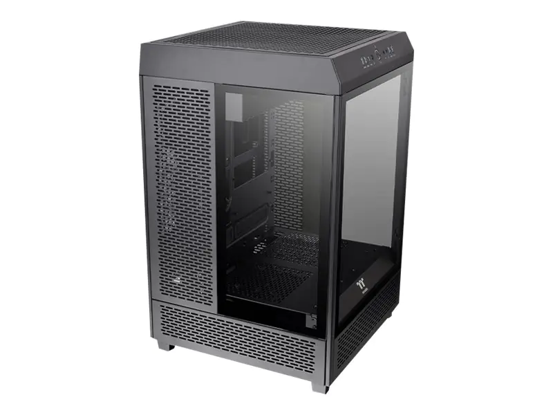 Thermaltake The Tower 500 - Mid tower - E-ATX - Seitenteil mit Fenster (gehärtetes Glas) - keine Spannungsversorgung (PS/2) - Schwarz - USB/Audio