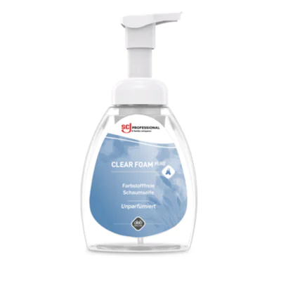 SC Johnson PROFESSIONAL Schaumseife Clear Foam PURE dermatologisch getestet 5,5-6,5 Bakterien Pumpflasche Kunststoff 0,25l