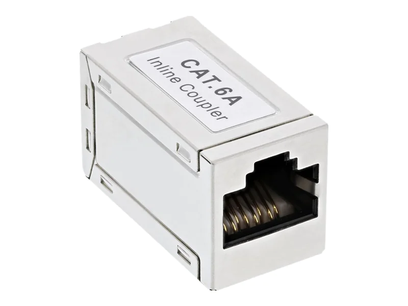 InLine - Netzwerkkoppler - RJ-45 (W) zu RJ-45 (W) - abgeschirmt - CAT 6a - Silber