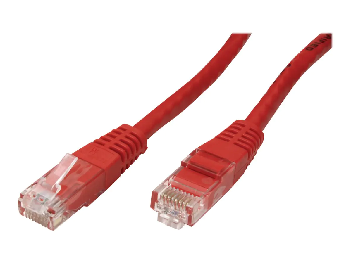 VALUE - Patch-Kabel - RJ-45 (M) zu RJ-45 (M) - 5 m - UTP - CAT 6e - geformt, verseilt - Rot