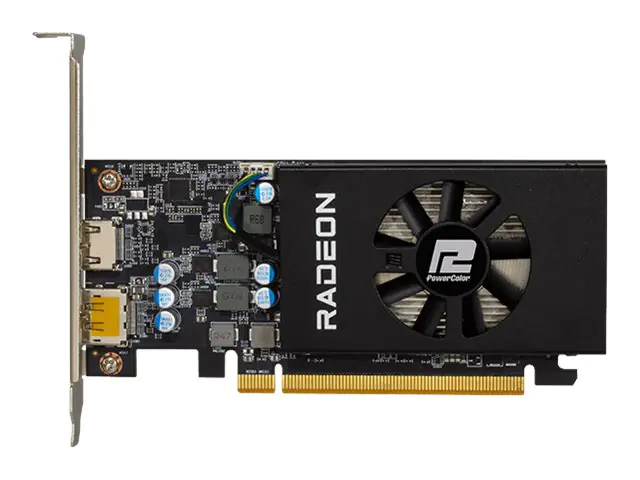 PowerColor Radeon RX 6400 - Grafikkarten - Radeon RX 6400 - 4 GB GDDR6 - PCIe 4.0 Low-Profile - HDMI, DisplayPort