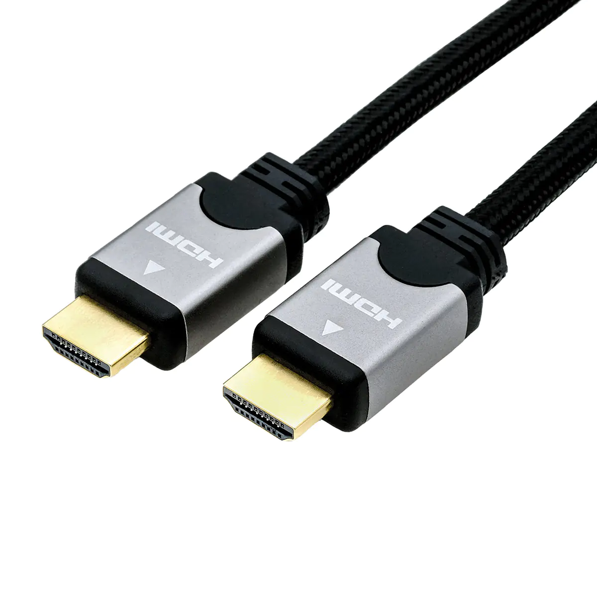 Roline High Speed - HDMI mit Ethernetkabel - HDMI (M) bis HDMI (M) - 3 m - Doppelisolierung - Schwarz/Silber